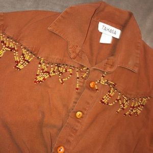 Vintage tahasa crop top shirt